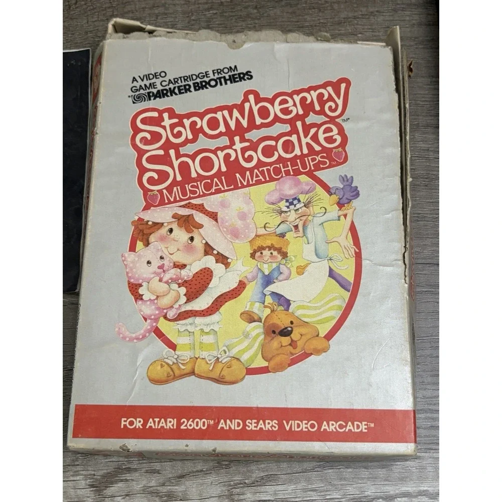 Vintage Atari 2600 - Strawberry Shortcake Musical Matchups Game Parker Bros 1983